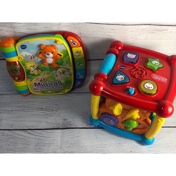 Vtech bundle musical rhymes book and activity cube - Picture 1 of 9